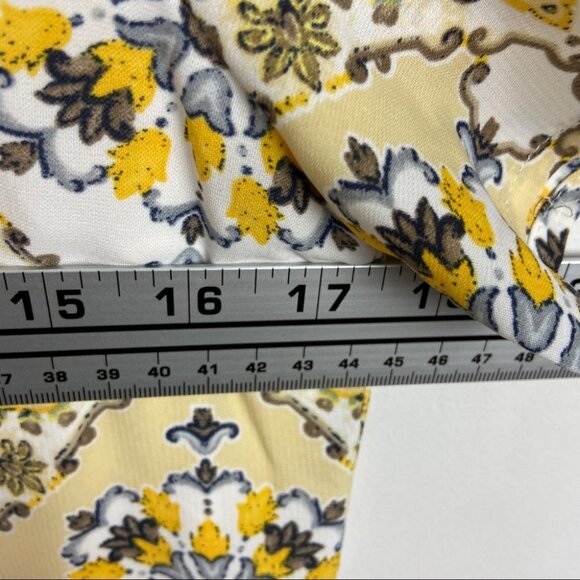 Lulus Dandelion‎ Print Yellow Shift Dress Size XS Short Sleeves Mini Floral Boho - Picture 9 of 12